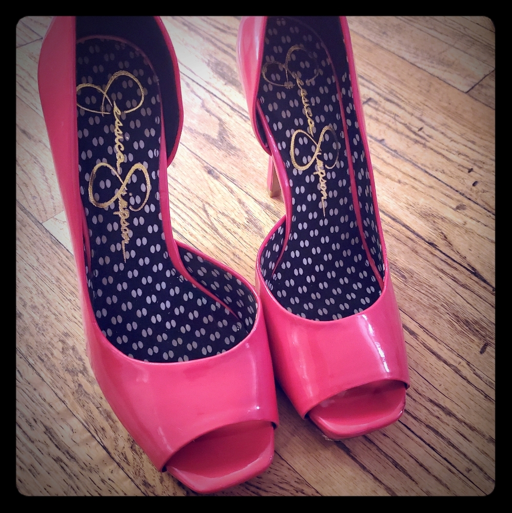 Jessica Simpson Josette style Red Pumps/Heals